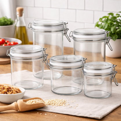 Glass Airtight Storage Jars