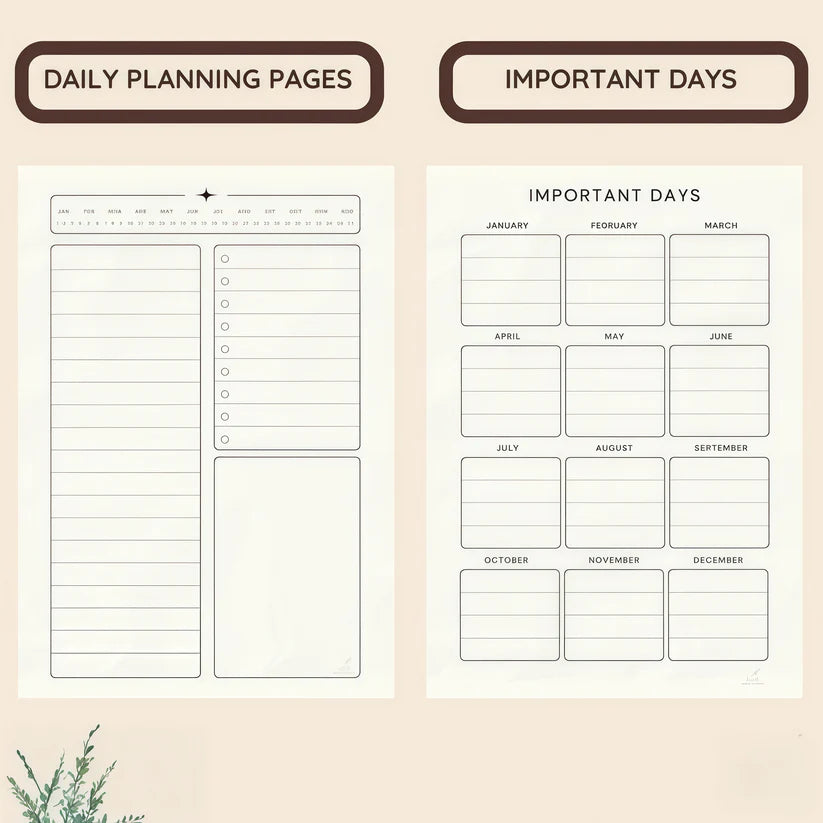 2026 Daily Planner with Hourly Schedule-All-in-One Yearly Monthly & Weekly organizer