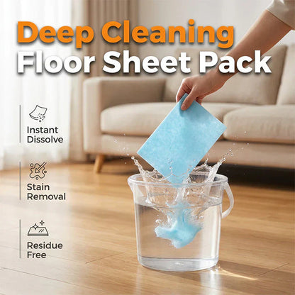🧹 50% OFF NOW!✨ 60-Pieces Multi-Effect Floor Cleaning Sheets – Powerful Stain Removal & Fresh Scent 🌿